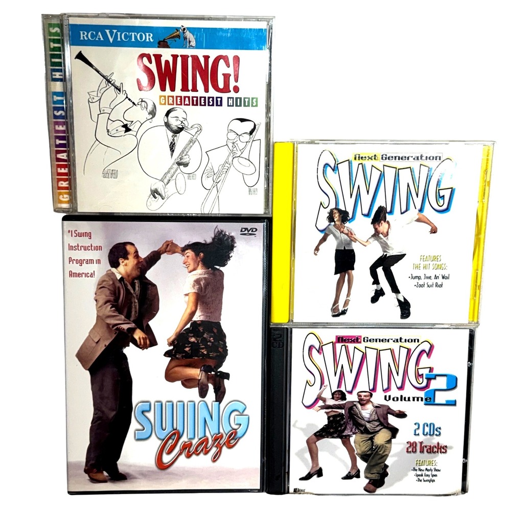 Bundle: RCA Victor Greatest Hits, Next Gen‎ Swing Vol 1 & 2 CDs, Swing Craze DVD